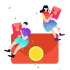 행운의 룰렛 돌리기 welfare icon